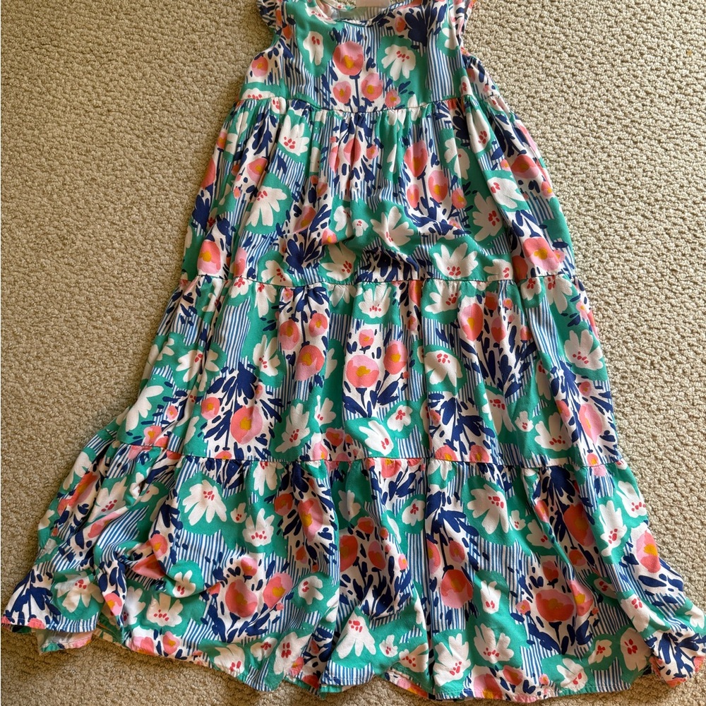 Girls Cat & Jack Floral Kids Dress - Blue and Pink